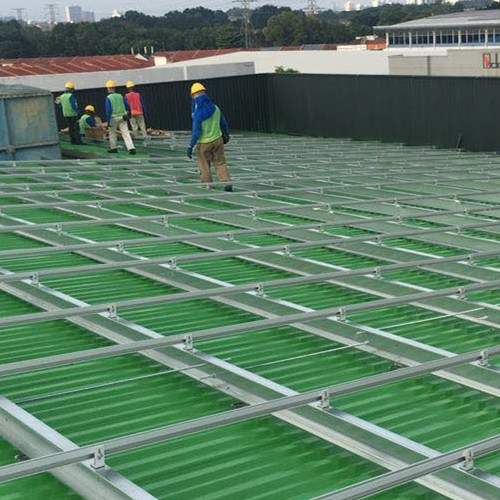  1MWp проект зеленой металлической крыши в малайзии 2020 