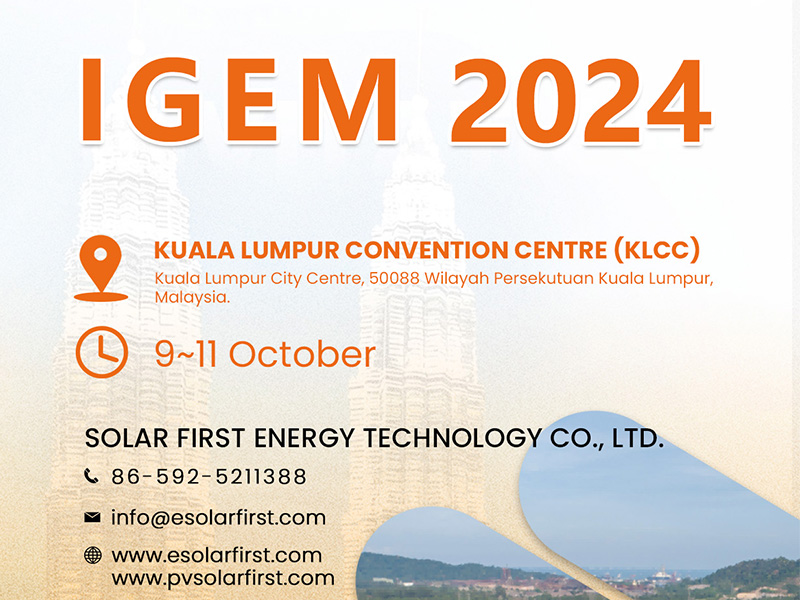 Trade Show Preview | Solar First Awaits Your Presence at IGEM & CETA 2024