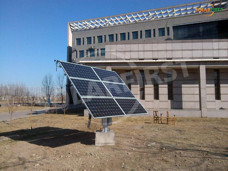 1.Проект двухосевого отслеживания мощностью 8 кВт Тяньцзиньского университета коммерции
